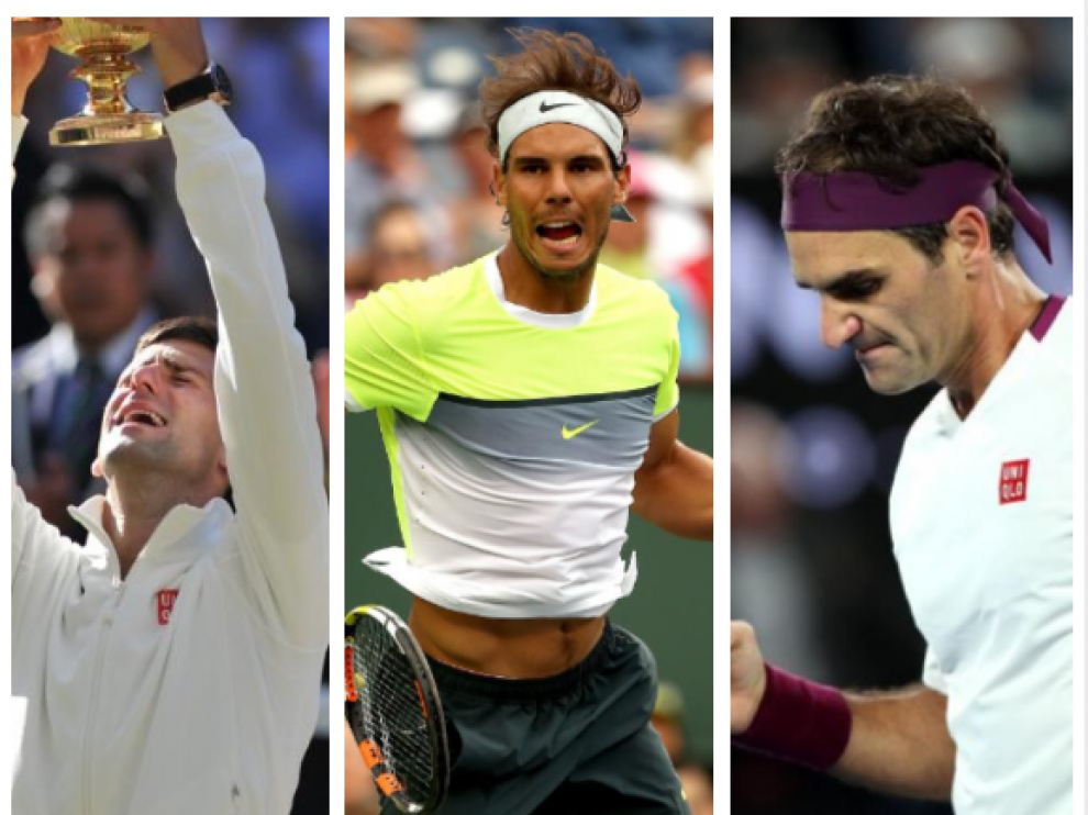 Djokovich, Nadal y Federer