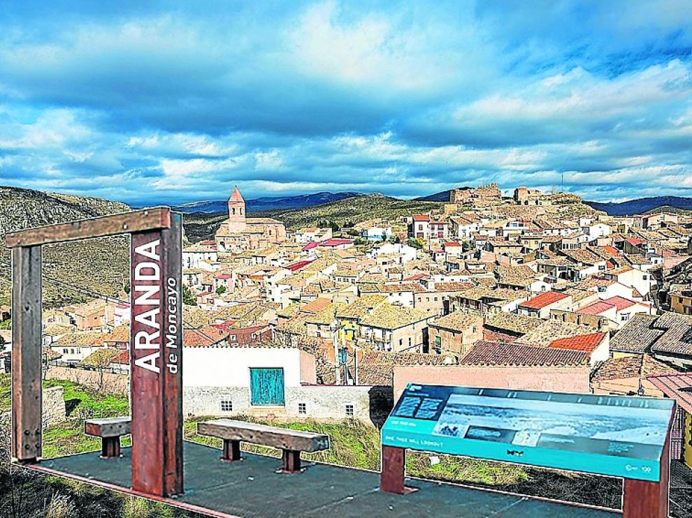 Recreación del mirador panorámico de la localidad.
