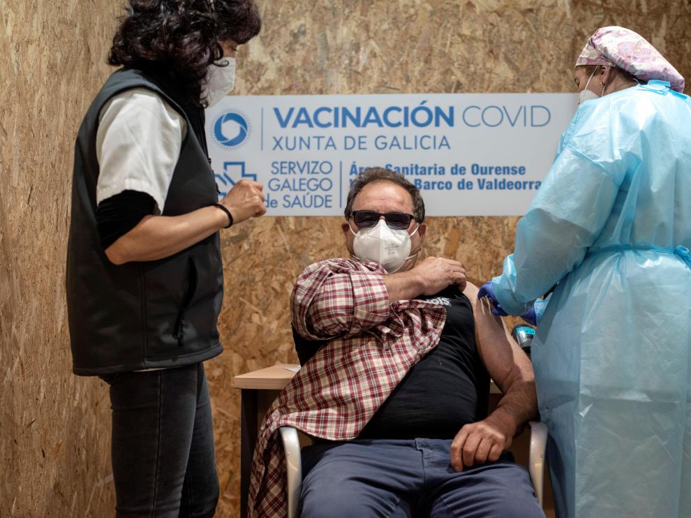 Vacunación con AstraZeneca en Galicia