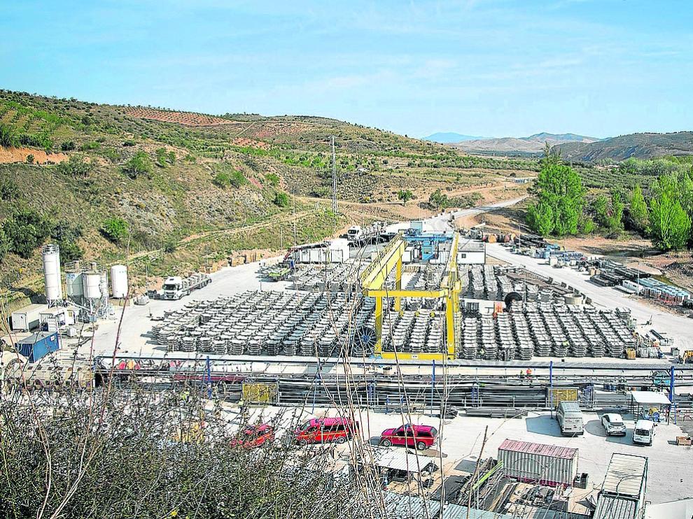 Las obras del pantano de Mularroya siguen en marcha a la espera de un posible recurso judicial.