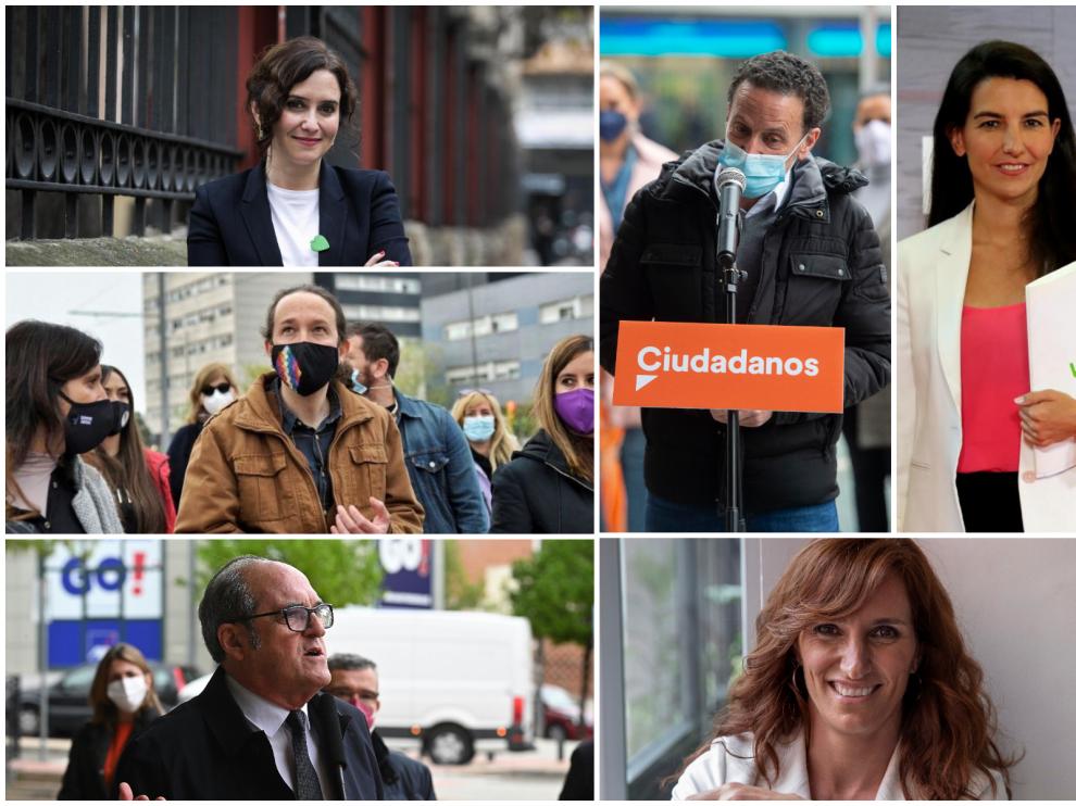Candidatos a las elecciones de Madrid.