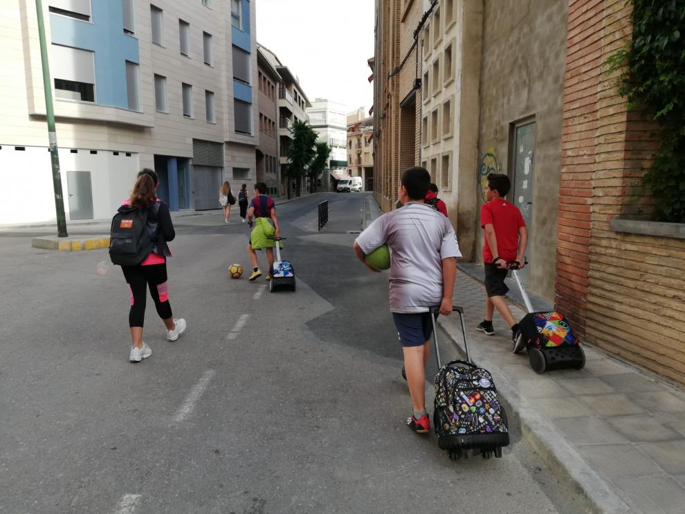 Iniciativa de movilidad autónoma de los escolares en la ciudad de Huesca impulsada por el proyecto de La Ciudad de las Niñas y los Niños.