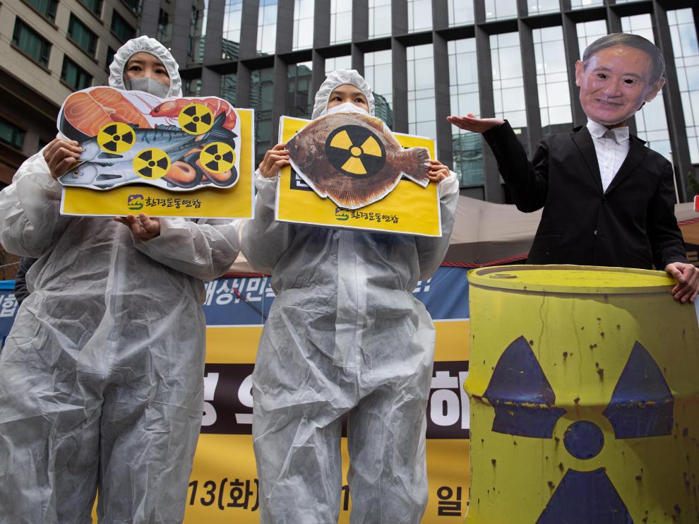 Protest against Japan's radioactive water discharge, in Seoul