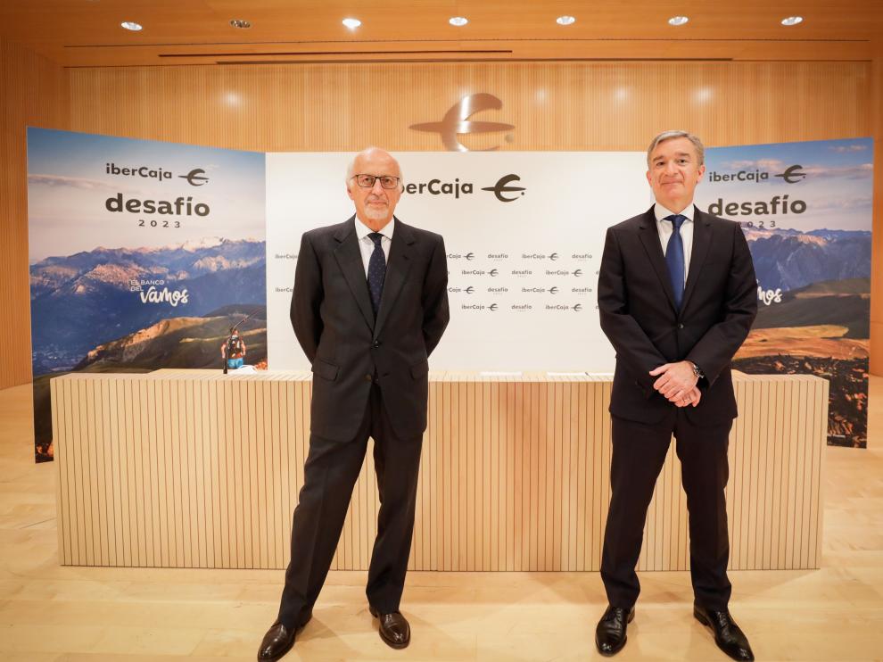 José Luis Aguirre y Víctor Iglesias, presidente y consejero delegado de Ibercaja Banco.