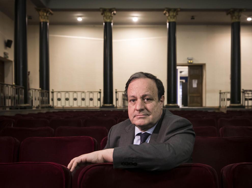 José Miguel Sánchez, en la sede de la Cámara de Comercio de Zaragoza