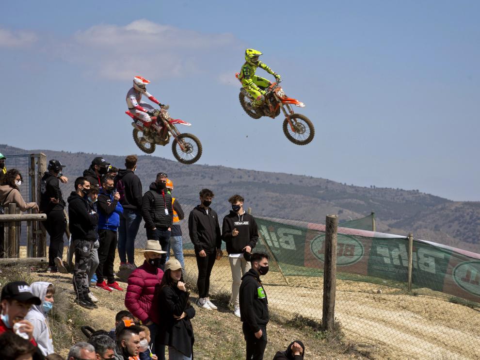 Los espectadores, en el Campeonato de España de Motocross, en Calatayud.