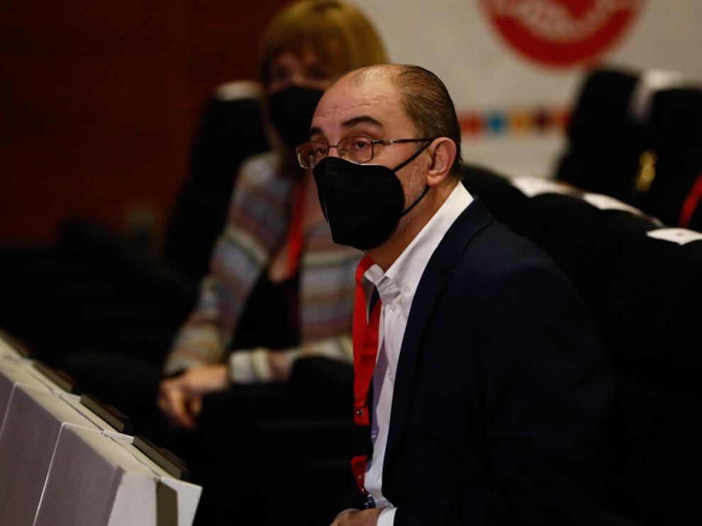 Javier Lambán en el Congreso de UGT