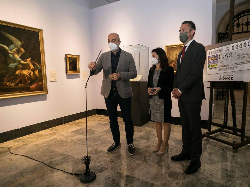 Presentación del cupón de la ONCE por el 275 aniversario del nacimiento de Goya