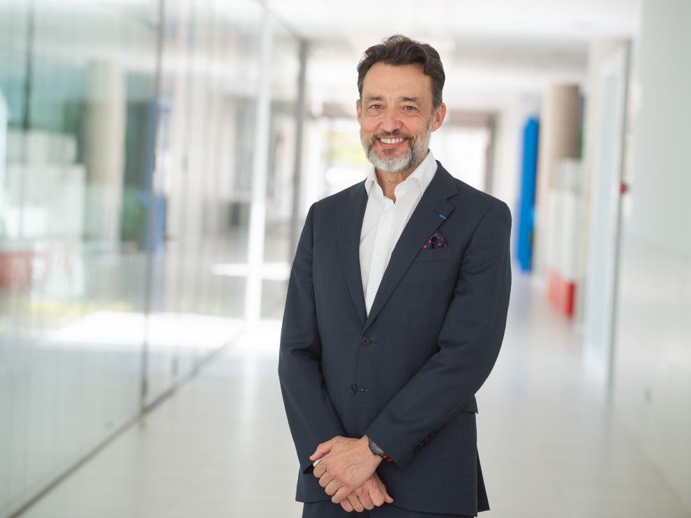 José Antonio González, consejero delegado de Pikolín, en la sede de la empresa en Plaza.