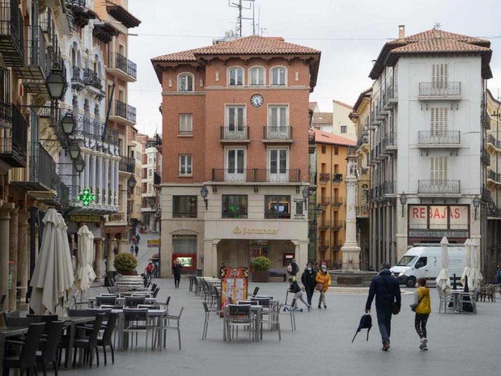 Plaza del Torico, en Teruel