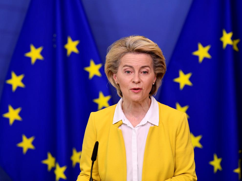 La presidenta del Ejecutivo comunitario, Ursula von der Leyen