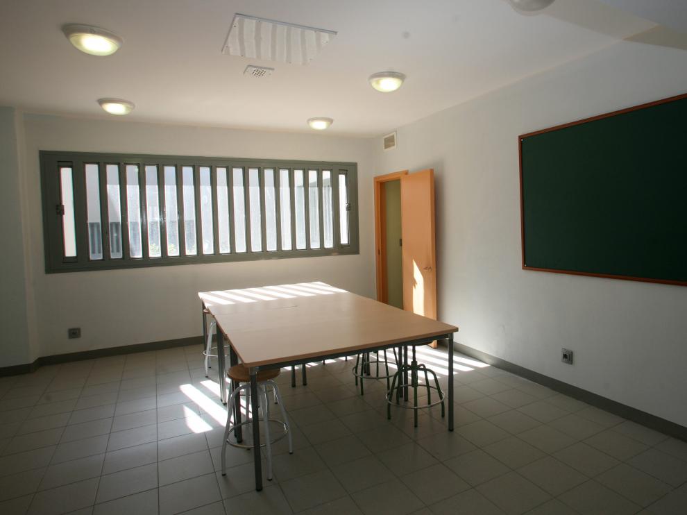 Sala del centro de menores de Juslibol.