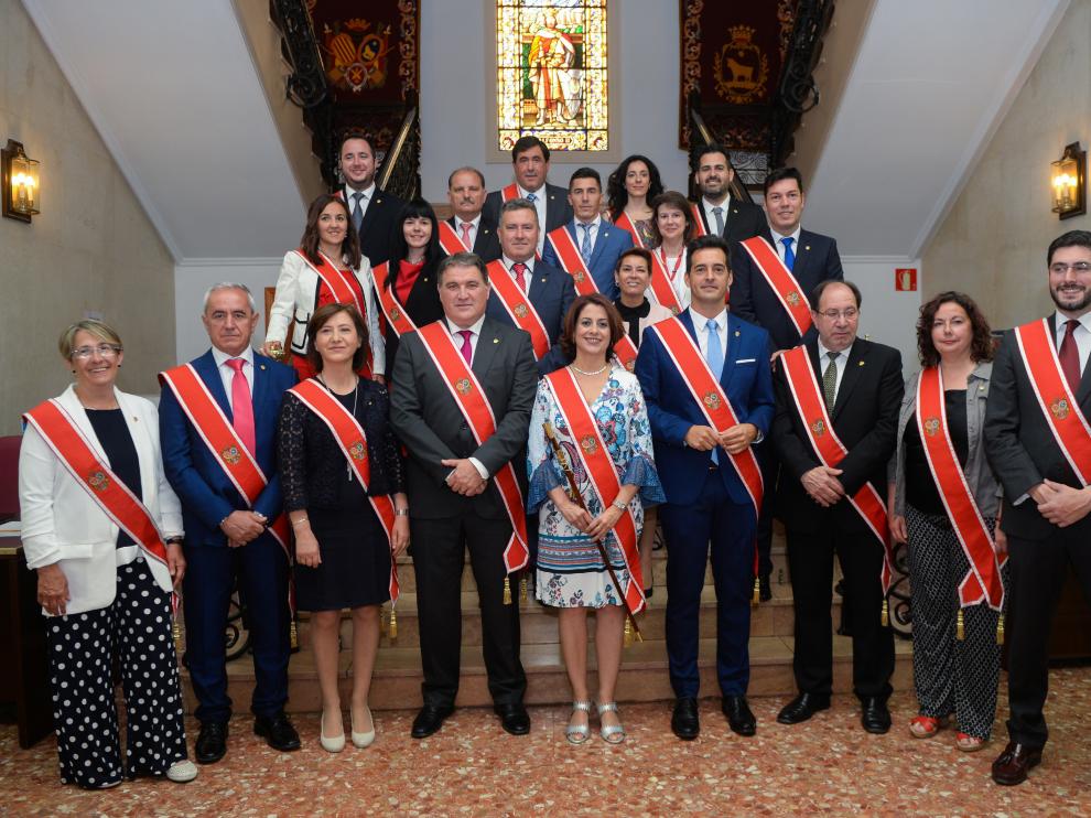 Constitución del Ayuntamiento de Teruel, tras las elecciones locales de 2019.