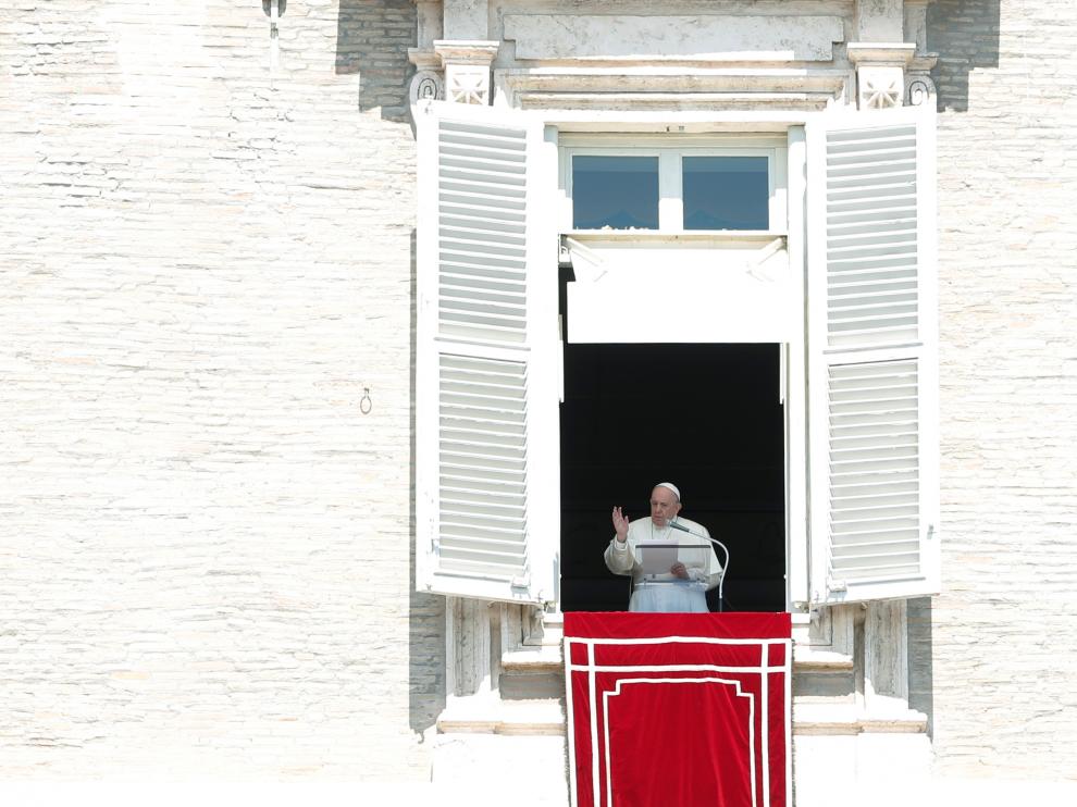 El Papa Francisco, este domingo en el Vaticano.