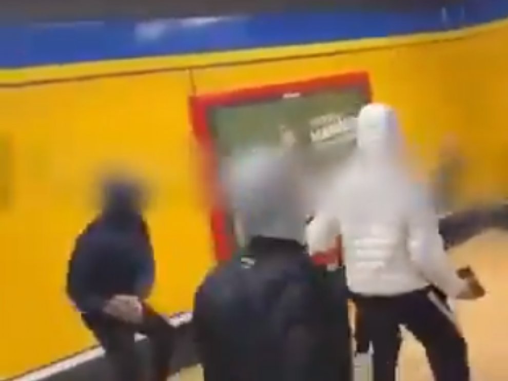 Momento del acto vandálico subido a redes sociales