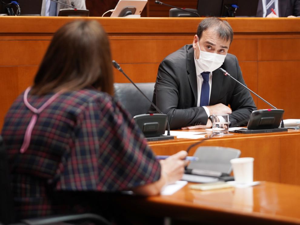 El director general de Presupuestos, Andrés Leal, ha comparecido este lunes en las Cortes a petición del PP para hablar de la liquidación de 2020.