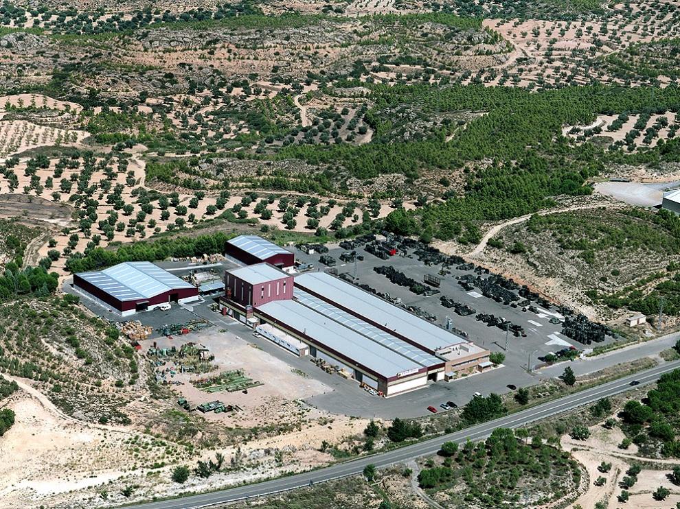 Foto aérea de las instalaciones de la empresa.