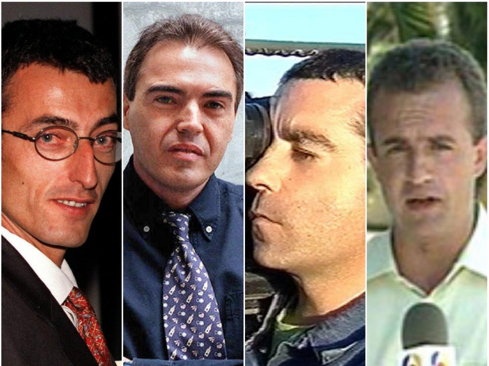 Miguel Gil, Julio Fuentes, José Couso y Ricardo Ortega