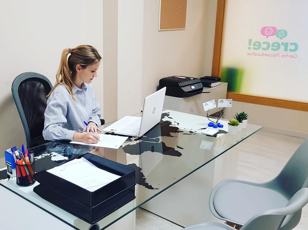Crece Centro Psicoeducativo, en Villanueva de Gállego, es uno de los negocios femeninos subvencionados por la DPZ.