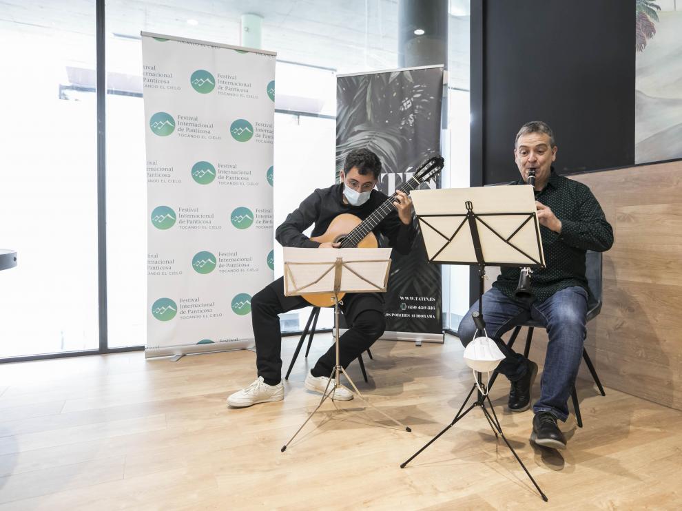 Pedro Mateo González y Francisco Antonio García, en la presentación del festival.