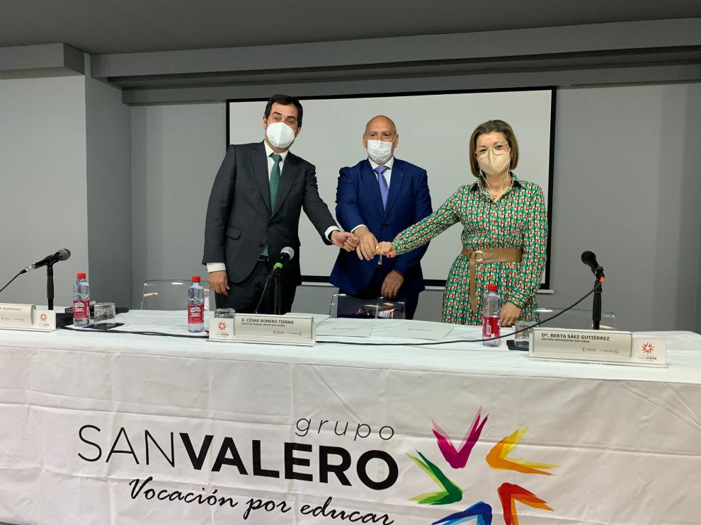 Ricardo Mur, César Romero y Berta Sáez.