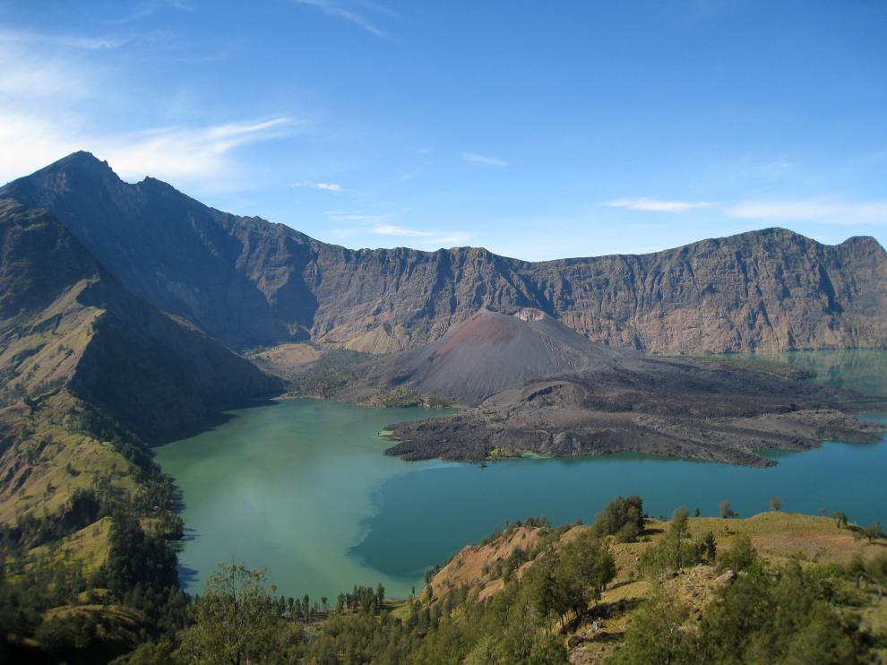 Volcán Samara, en la isla indonesia de Lombok.