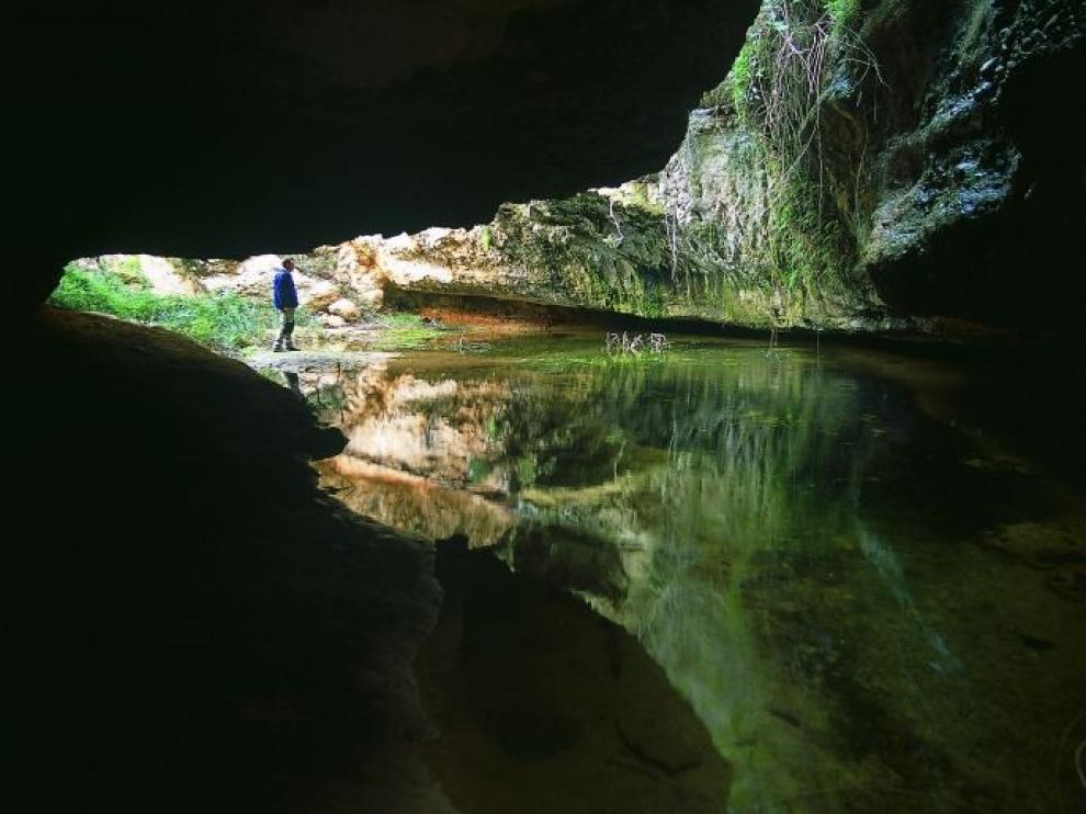 La cueva del Huerto, en el barranco de Valdoria.