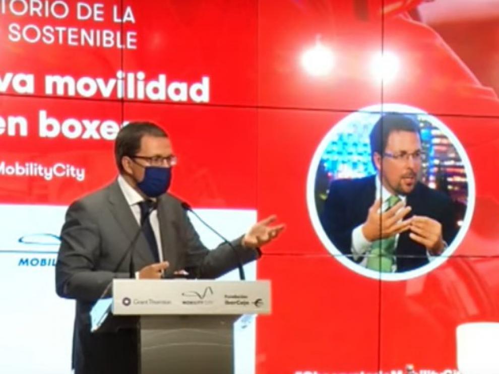 Raúl Blanco, durante su intervención en el foro de Mobility City en Madrid.