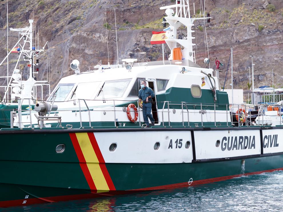 Efectivos de la Guardia Civil durante la búsqueda de Tomás Gimeno y sus hijas