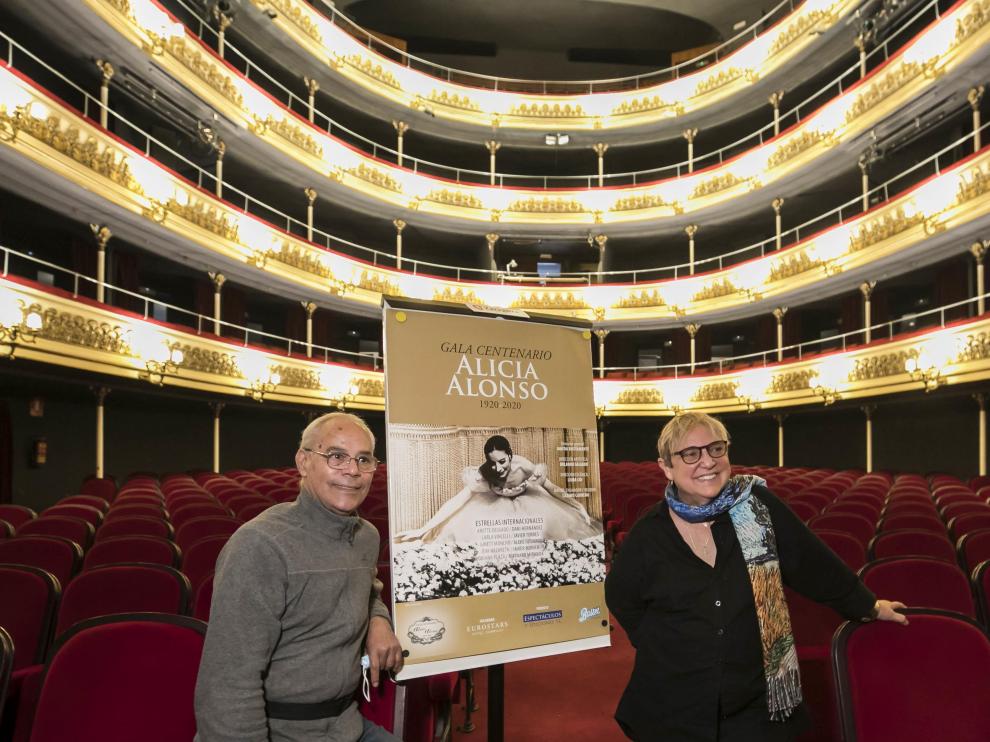 Lázaro Carreño y Mayda Bustamante, artífices de la gala en recuerdo de Alicia Alonso en el Principal.