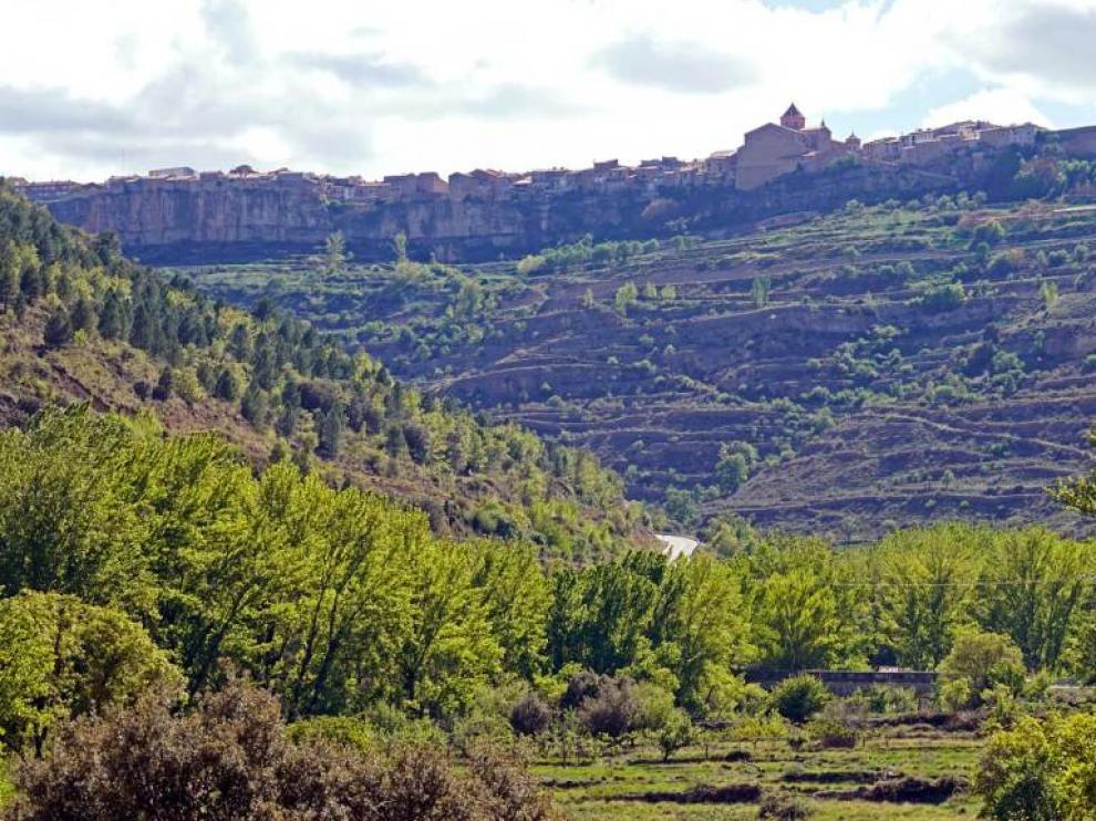 El proyecto presentado en Cantavieja contempla una tirolina de 812 metros de longitud