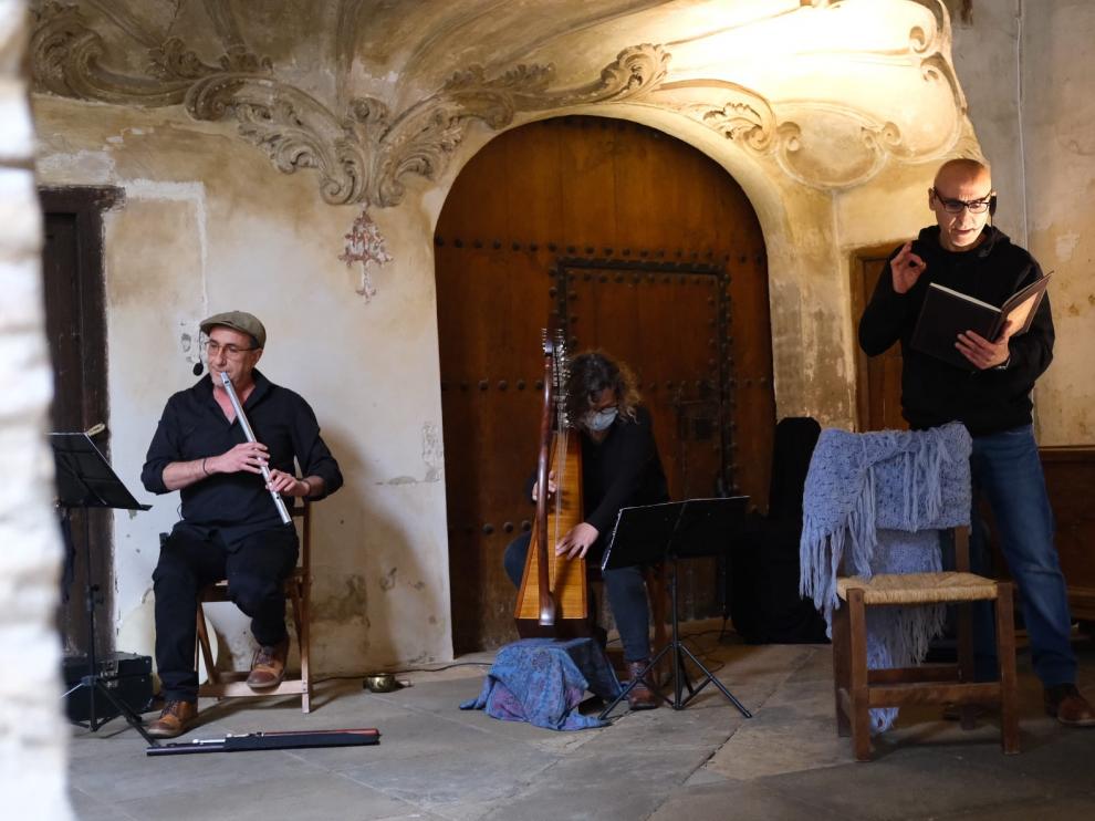 Un momento de las representaciones en el convento del Santo Sepulcro.