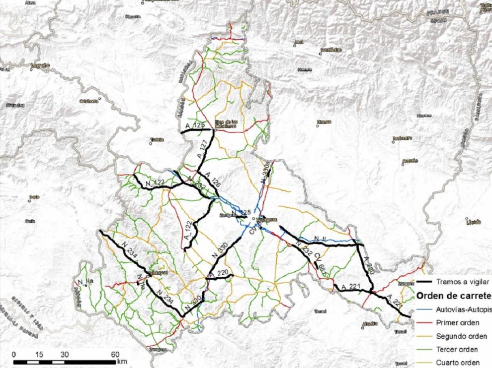 Radares de la DGT en la provincia de Zaragoza
