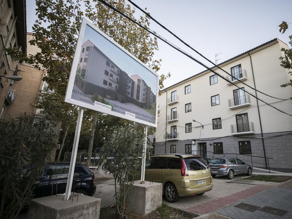 Viviendas rehabilitadas en Zaragoza.