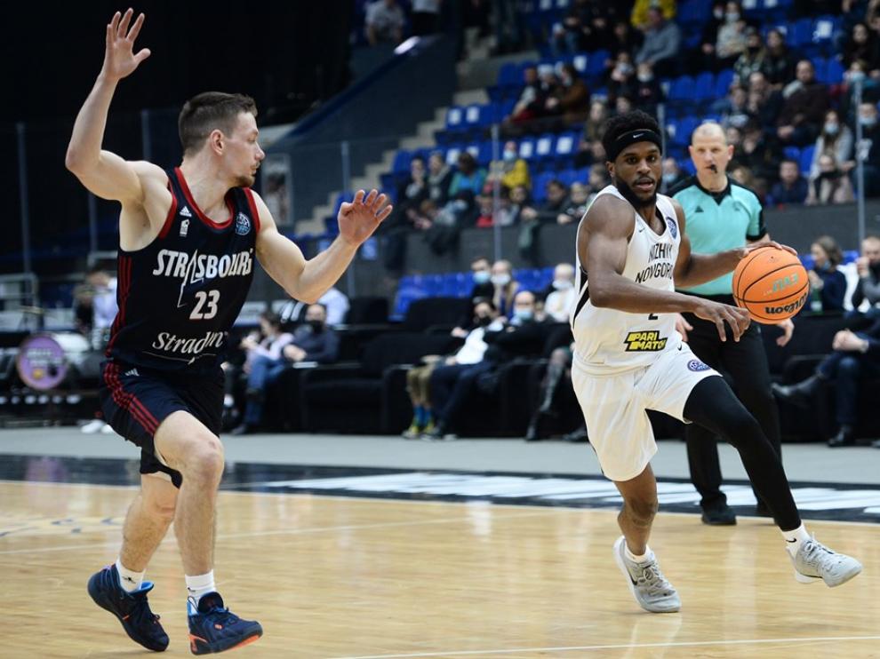 Shepherd, en el partido contra Strasbourg.