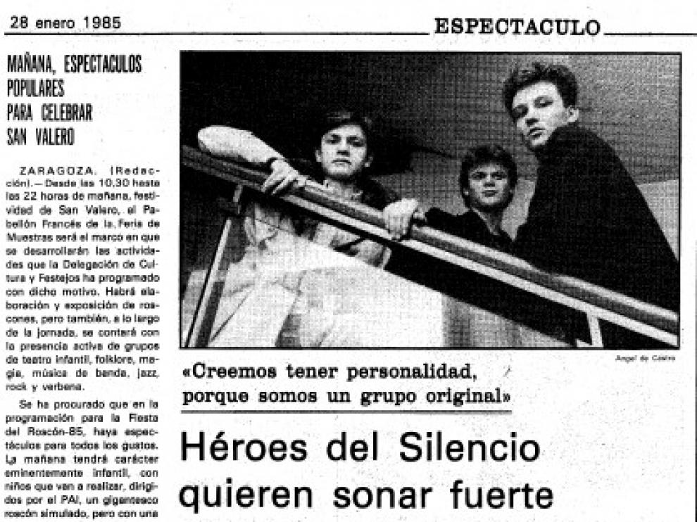 La entrevista aparecida en HERALDO el lunes 28 de enero de 1985.