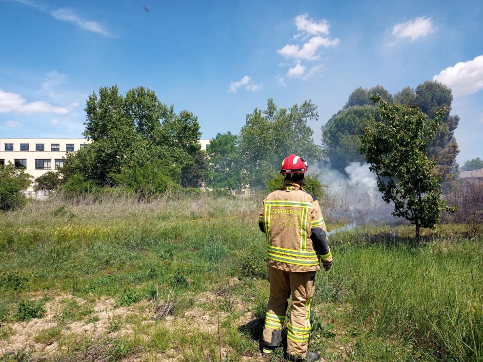 Incendio en Huesca