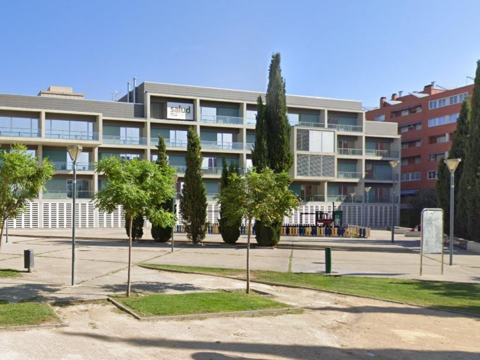 Plaza de la Poesía, en Parque Goya, donde se encuentra el centro de salud.