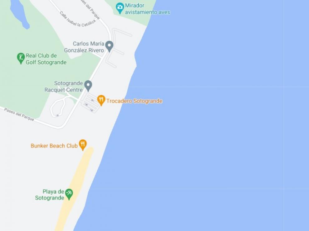 Zona en la que supuestamente ha caído el helicóptero