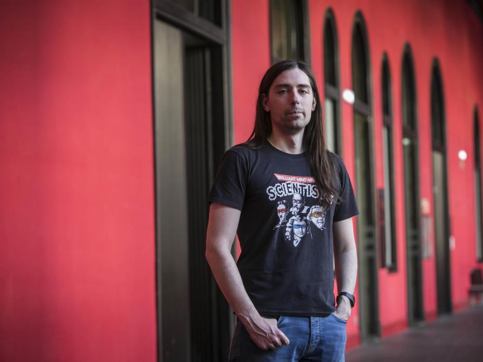 Manuel Bailera, en el Paraninfo de la Universidad de Zaragoza.