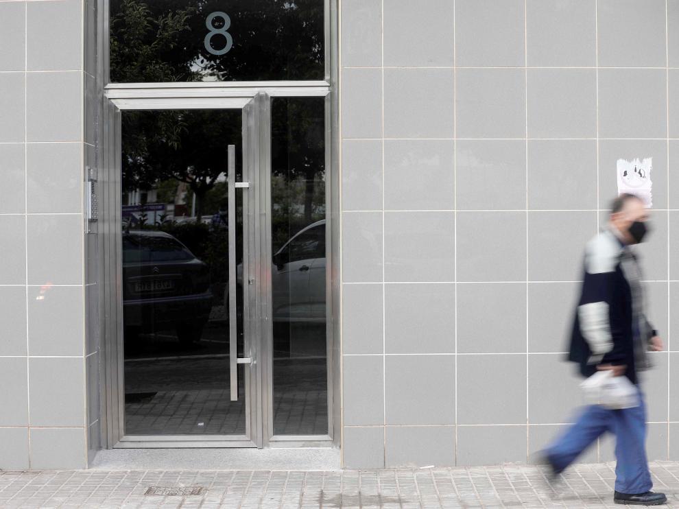 Fachada de la vivienda en la que ocurrió el crimen