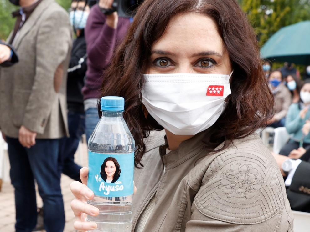 Isabel Díaz Ayuso, durante la campaña de las elecciones madrileñas