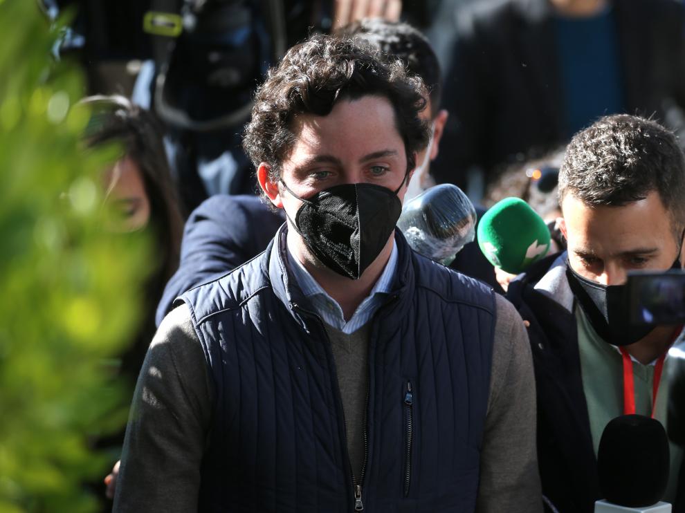 Francisco Nicolás Gómez Iglesias, 'El Pequeño Nicolás', a su llegada al juzgado