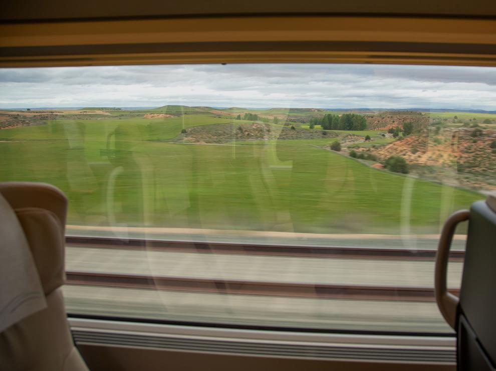 Calatayud ha recibido la primera parada en pruebas de un tren Avlo de Renfe
