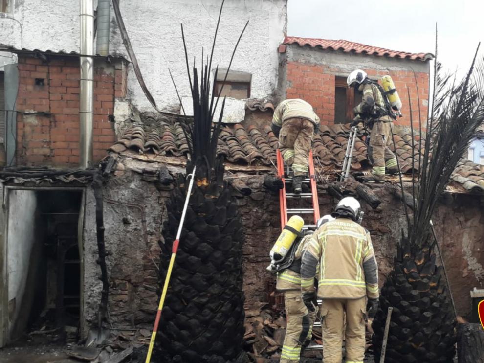 Incendio en El Frasno