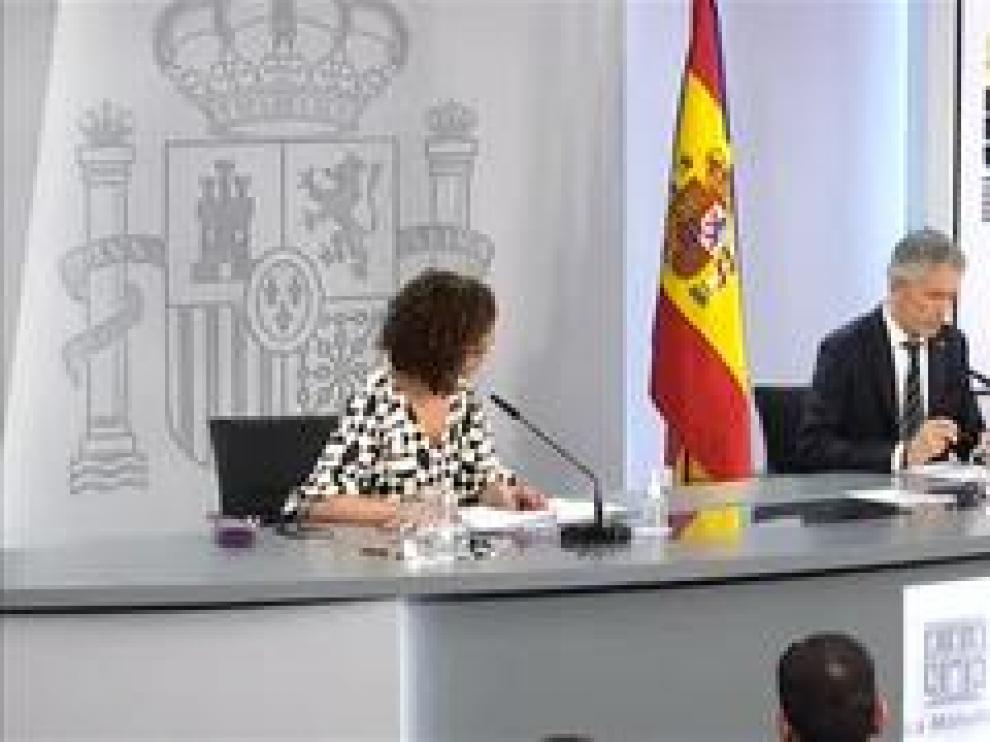 Grande-Marlaska sobre la crisis en Ceuta: "Se ha procedido ya a la devolución de 2700 personas"