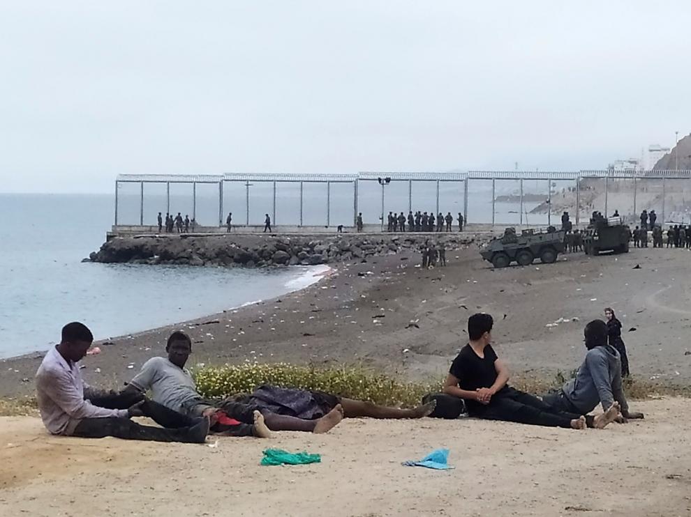 La entrada de inmigrantes en Ceuta bate los récords de inmigración en España