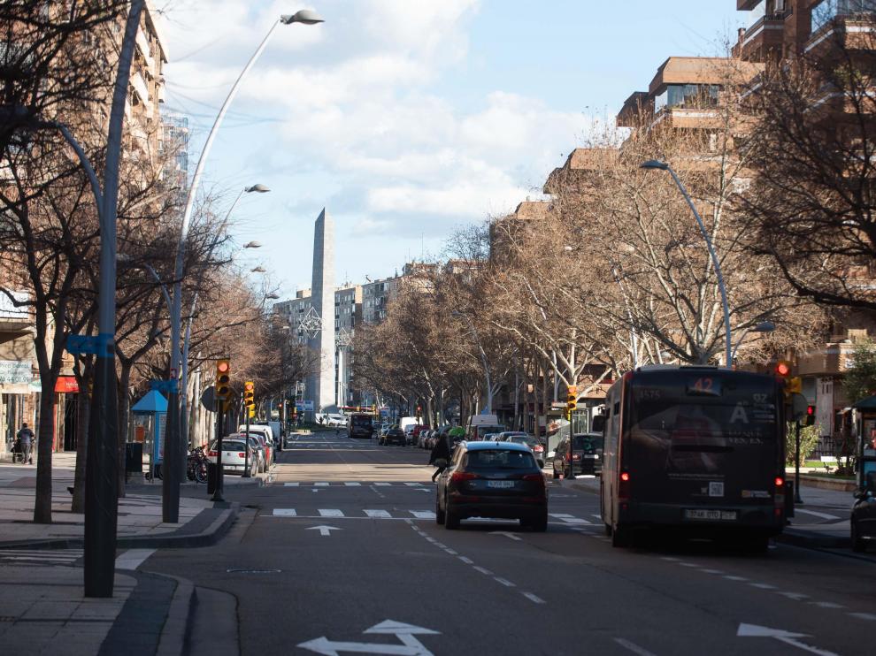 La avenida de Pablo Gargallo, en La Almozara, posible eje comercial número 12 del Plan de Comercio