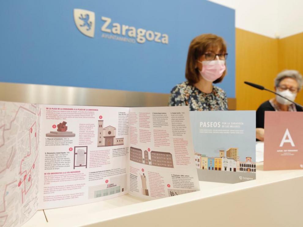 Presentación de 'Paseos por la Zaragoza de las mujeres'.