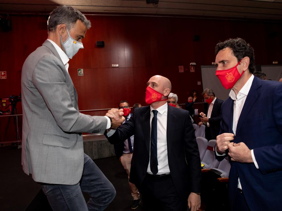Spain coach Luis Enrique announces his squad for Euro 2020 at Spanish Football Federation headquarters in Las Rozas